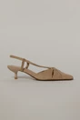 Pantofi bej din piele intoarsa ecologica cu barete, 2, dyfashion.ro