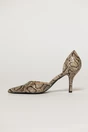 Pantofi bej eleganti din piele ecologica cu model snake, 3, dyfashion.ro