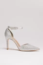Pantofi eleganti argintii cu aplicatii stralucitoare, 1, dyfashion.ro