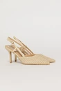 Pantofi eleganti  bej cu finisaj impletit, 1, dyfashion.ro