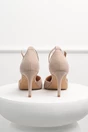 Pantofi eleganti bej din piele ecologica intoarsa cu bareta, 3, dyfashion.ro