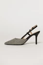 Pantofi eleganti cu finisaj impletit alb negru, 3, dyfashion.ro