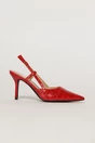 Pantofi eleganti rosii cu finisaj impletit, 2, dyfashion.ro