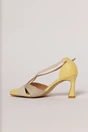 Pantofi galbeni cu barete incrucisate ivoar, 3, dyfashion.ro