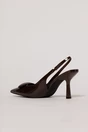 Pantofi maro cu varf ascutit si detaliu decorativ, 3, dyfashion.ro