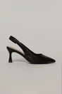 Pantofi negri din piele ecologica cu design impletit, 2, dyfashion.ro