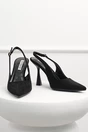 Pantofi negri din piele ecologica intoarsa cu bareta, 1, dyfashion.ro