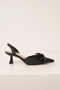 Pantofi negri eleganti cu glitter si funda pe varf, 2, dyfashion.ro