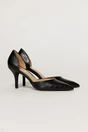 Pantofi negri eleganti din piele ecologica cu model snake, 1, dyfashion.ro