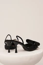 Pantofi negru eleganti din satin cu funda maxi, 3, dyfashion.ro
