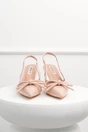 Pantofi nude lacuiti din piele ecologica cu funda pe varf, 2, dyfashion.ro