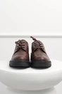 Pantofi Oxford maro din piele ecologica cu siret, 2, dyfashion.ro