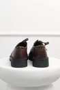Pantofi Oxford maro din piele ecologica cu siret, 3, dyfashion.ro