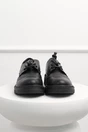 Pantofi Oxford negri din piele ecologica cu siret, 2, dyfashion.ro