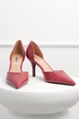 Pantofi rosii eleganti din piele ecologica cu model snake, 2, dyfashion.ro