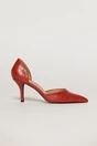 Pantofi rosii eleganti din piele ecologica cu model snake, 2, dyfashion.ro