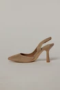 Pantofi roz somon cu aplicatii stralucitoare si decupaj lateral, 3, dyfashion.ro