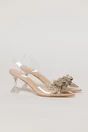 Pantofi transparenti cu funda bej stralucitoare, 1, dyfashion.ro