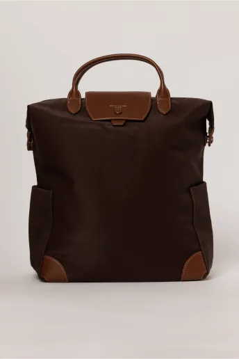 Geanta maxi maro tip rucsac cu buzunare laterale