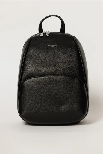 Rucsac negru incapator cu design structurat