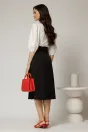 Bluza DY Fashion alba din poplin cu guler amplu, 2, dyfashion.ro
