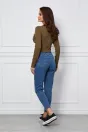 Bluza Lora scurta kaki cu model, 5, dyfashion.ro