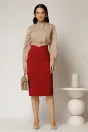 Camasa bej cu nasturi pe o parte, 3, dyfashion.ro
