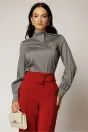 Camasa gri cu nasturi pe o parte, 1, dyfashion.ro