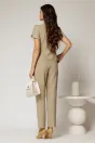 Compleu DY Fashion bej format din sacou cu nasturi si pantaloni, 2, dyfashion.ro