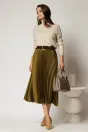Maleta bej din tricot cu guler intors si croi lejer, 3, dyfashion.ro