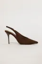 Pantofi maro eleganti din piele intoarsa ecologica si toc stiletto, 3, dyfashion.ro