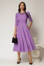 Rochie DY Fashion lila clos cu lantisor si esarfa, 3, dyfashion.ro