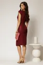 Rochie Lenna bordo din voal plin peliculizat, 2, dyfashion.ro