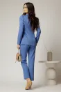 Sacou DY Fashion albastru cu inchidere cu nasture si croi cambrat, 2, dyfashion.ro