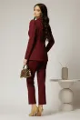 Sacou DY Fashion bordo cu inchidere cu nasture si croi cambrat, 2, dyfashion.ro