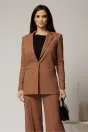 Sacou DY Fashion maro oversize cu detalii la spate, 1, dyfashion.ro
