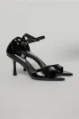 Sandale negre elegante din piele ecologica cu varf ascutit, 1, dyfashion.ro