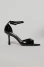 Sandale negre elegante din piele ecologica cu varf ascutit, 2, dyfashion.ro