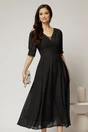 Rochie de ocazie negru sidef lunga de ocazie, 3, dyfashion.ro