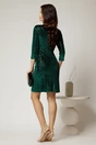 Rochie DY Fashion eleganta din catifea cu paiete verde, 2, dyfashion.ro
