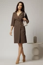 Rochie DY Fashion maro tip sacou si croi drept, 3, dyfashion.ro
