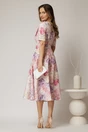 Rochie DY Fashion midi clos cu funda pe umar si print lila, 2, dyfashion.ro