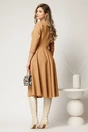 Rochie DY Fashion midi office camel din stofa, 2, dyfashion.ro