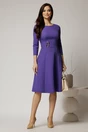 Rochie DY Fashion mov clos cu detaliu pe talie, 3, dyfashion.ro