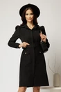Rochie DY Fashion neagra din catifea reiata tip camasa si curea in talie, 1, dyfashion.ro