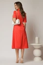 Rochie DY Fashion rosie cu buline tip camasa si curea in talie, 2, dyfashion.ro