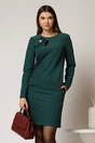 Rochie DY Fashion scurta din catifea reiata verde, 1, dyfashion.ro