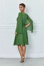 Rochie DY Fashion verde clos cu maneci lejere din voal