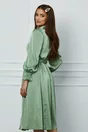 Rochie Dy Fashion verde cu inchidere cu nasturi