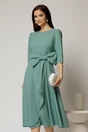 Rochie DY Fashion verde fistic cu funda ampla in talie, 1, dyfashion.ro